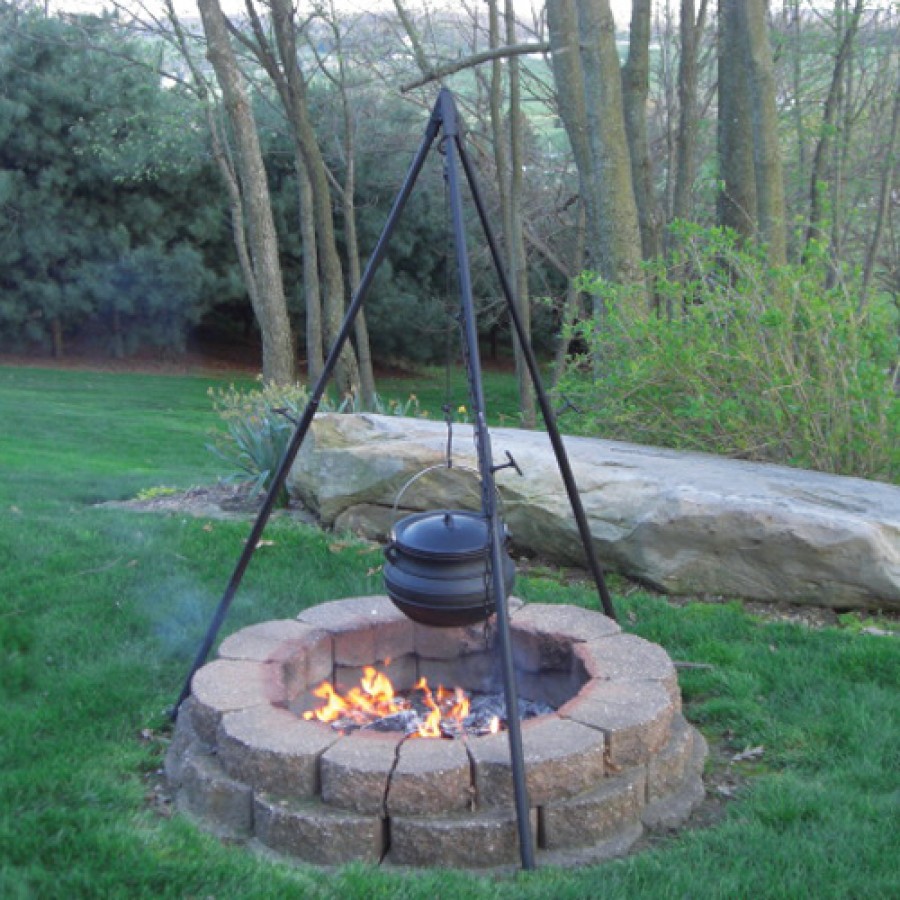 cast iron campfire cooking tripods